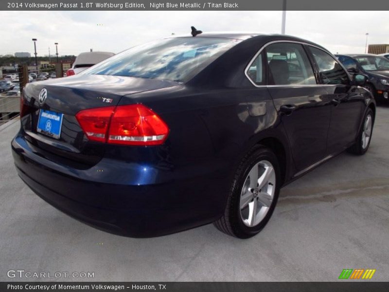 Night Blue Metallic / Titan Black 2014 Volkswagen Passat 1.8T Wolfsburg Edition