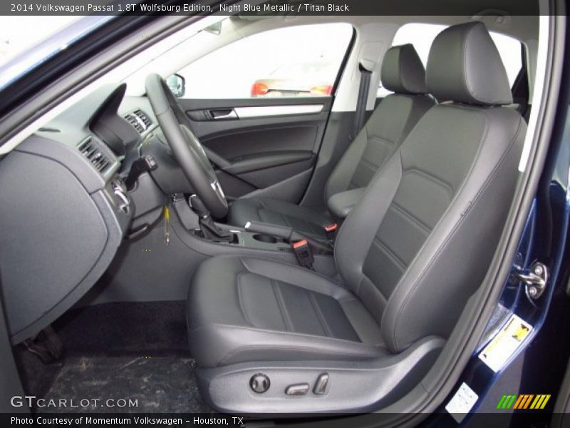 Night Blue Metallic / Titan Black 2014 Volkswagen Passat 1.8T Wolfsburg Edition
