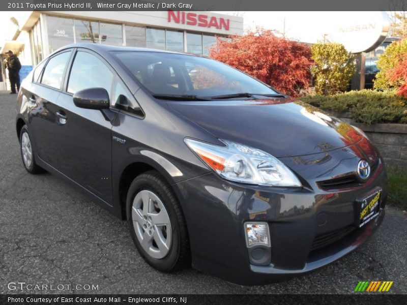 Winter Gray Metallic / Dark Gray 2011 Toyota Prius Hybrid III