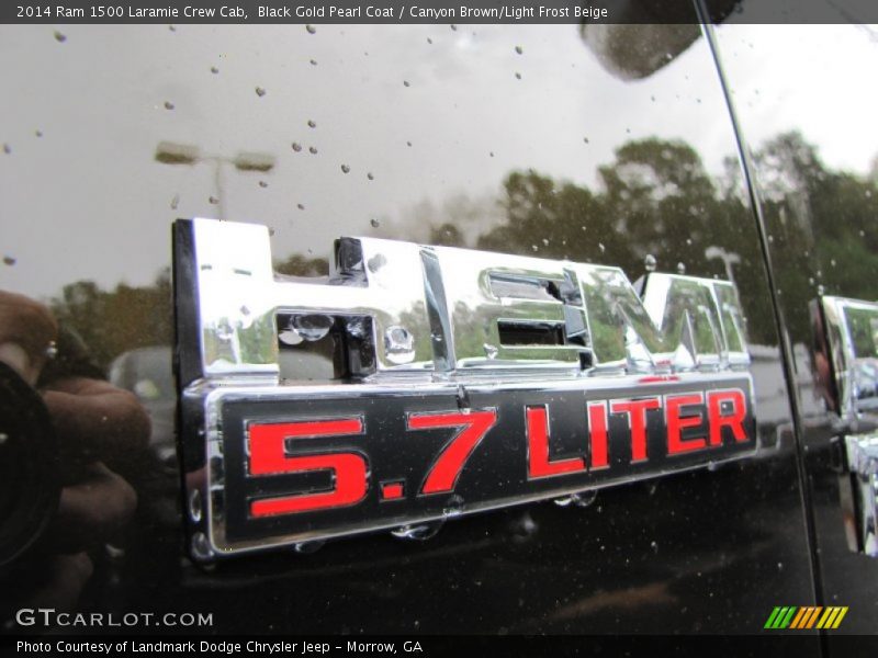 Black Gold Pearl Coat / Canyon Brown/Light Frost Beige 2014 Ram 1500 Laramie Crew Cab