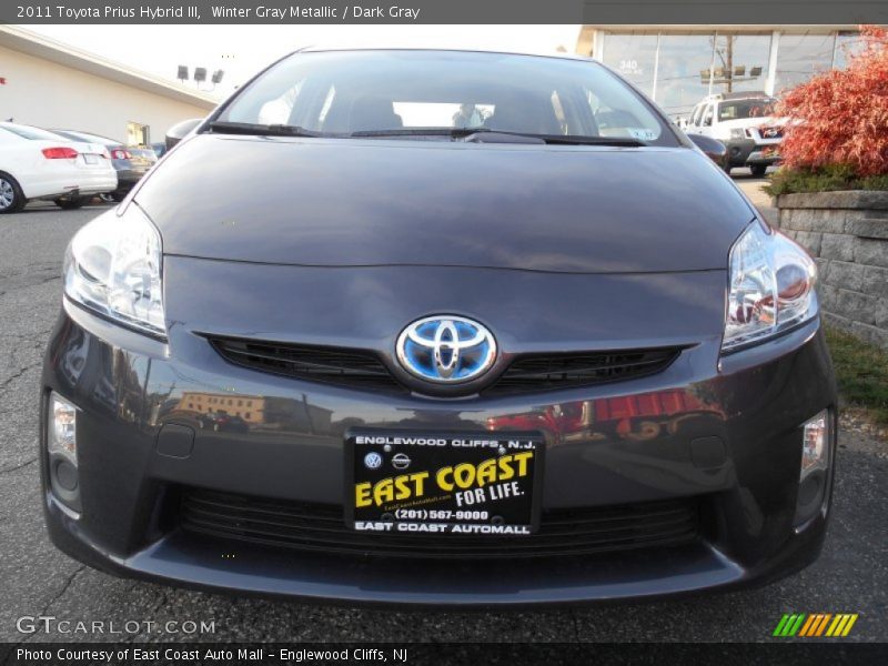 Winter Gray Metallic / Dark Gray 2011 Toyota Prius Hybrid III
