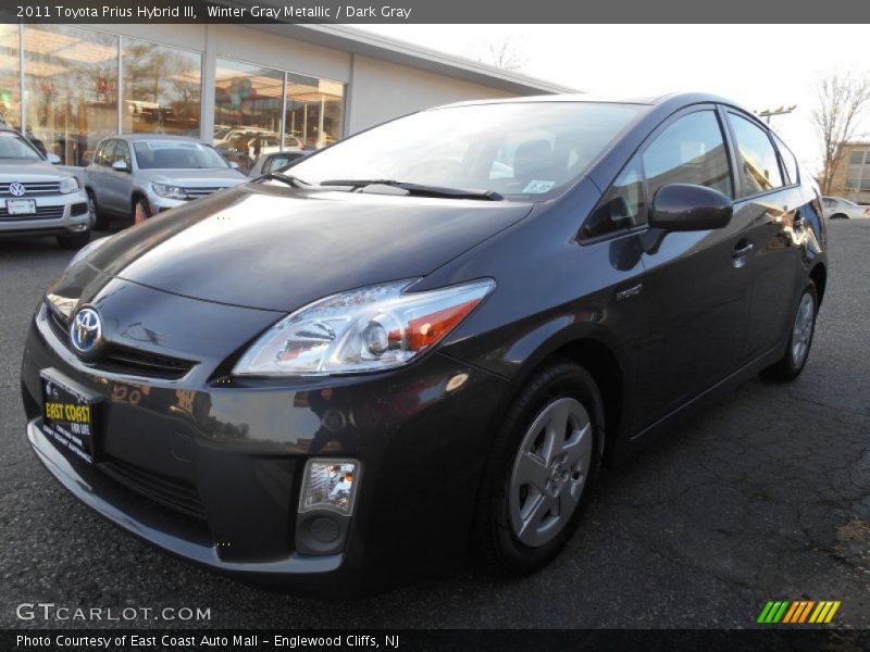 Winter Gray Metallic / Dark Gray 2011 Toyota Prius Hybrid III