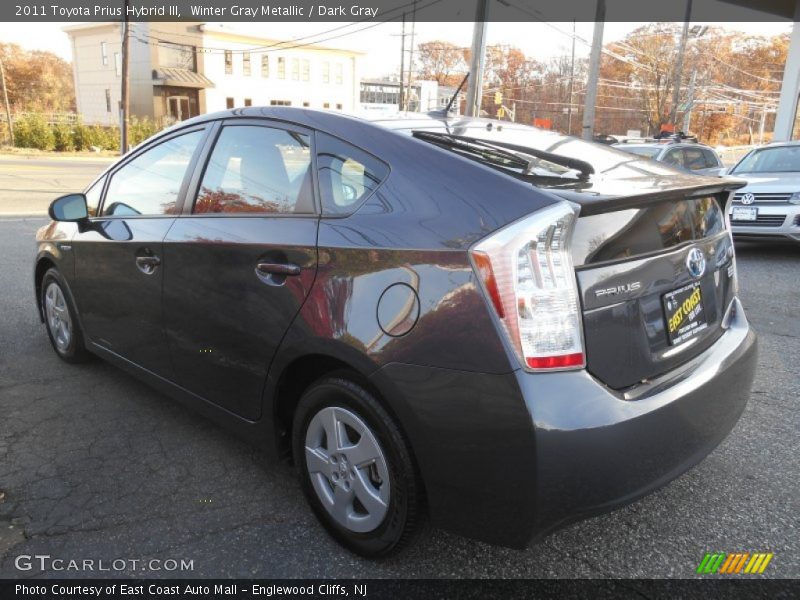 Winter Gray Metallic / Dark Gray 2011 Toyota Prius Hybrid III