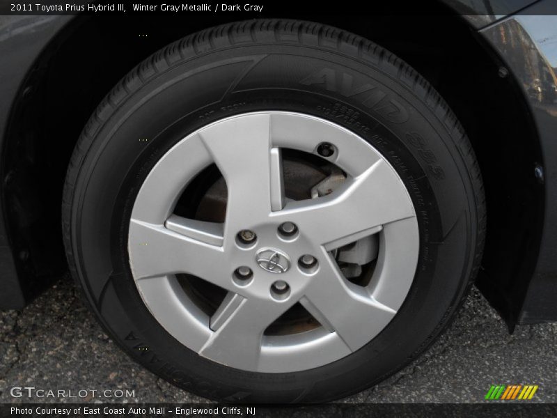 Winter Gray Metallic / Dark Gray 2011 Toyota Prius Hybrid III