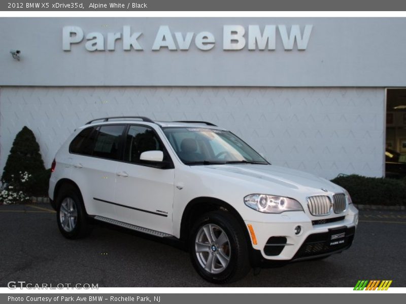 Alpine White / Black 2012 BMW X5 xDrive35d
