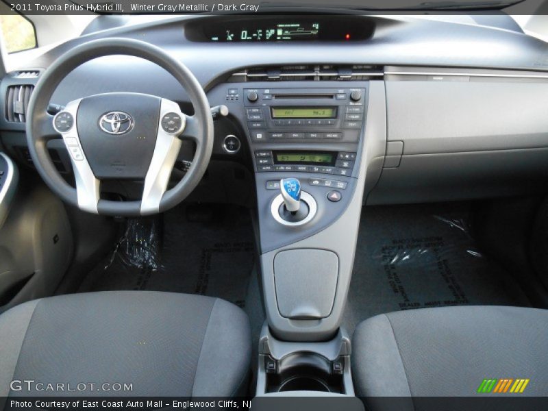 Winter Gray Metallic / Dark Gray 2011 Toyota Prius Hybrid III