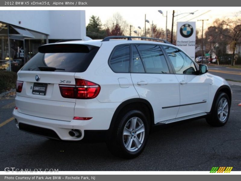 Alpine White / Black 2012 BMW X5 xDrive35d