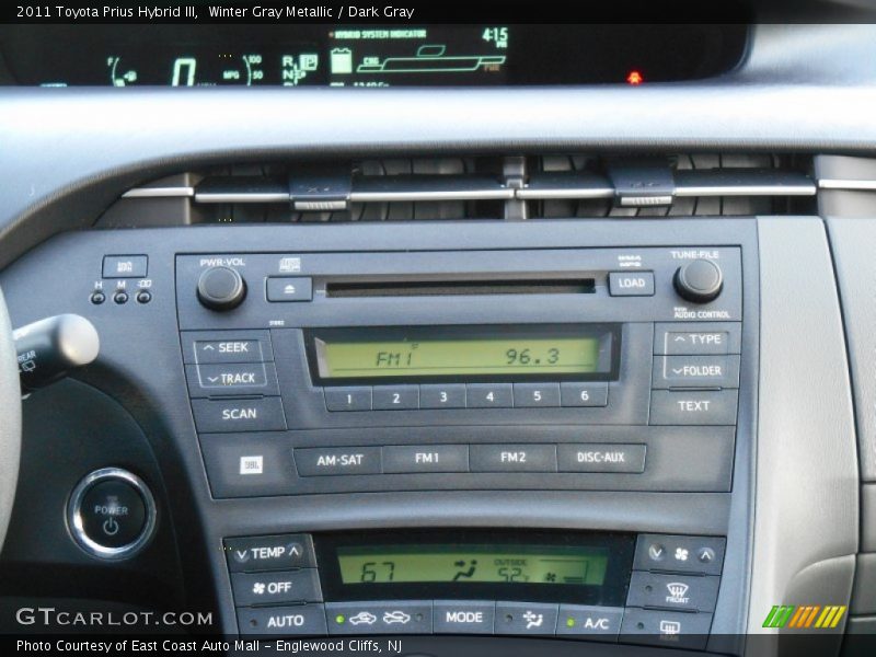 Winter Gray Metallic / Dark Gray 2011 Toyota Prius Hybrid III