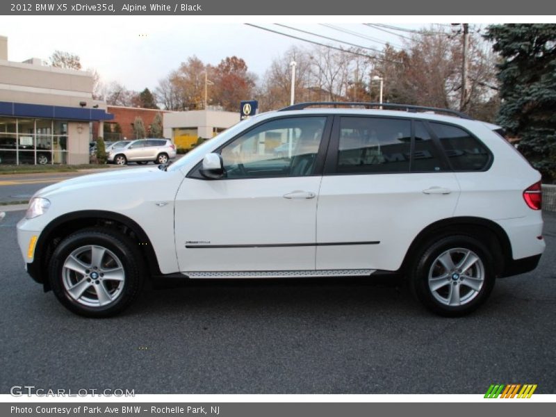 Alpine White / Black 2012 BMW X5 xDrive35d