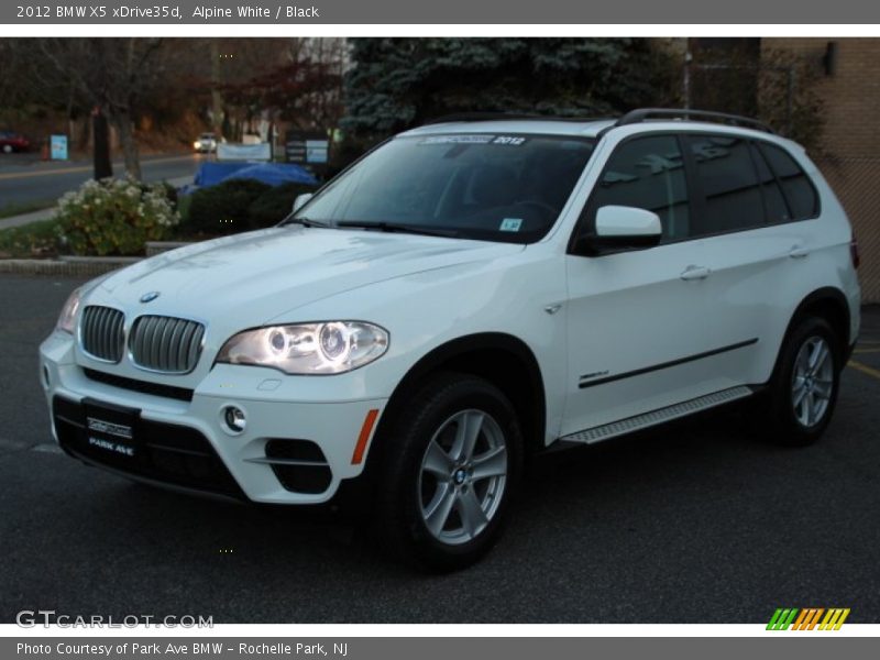 Alpine White / Black 2012 BMW X5 xDrive35d