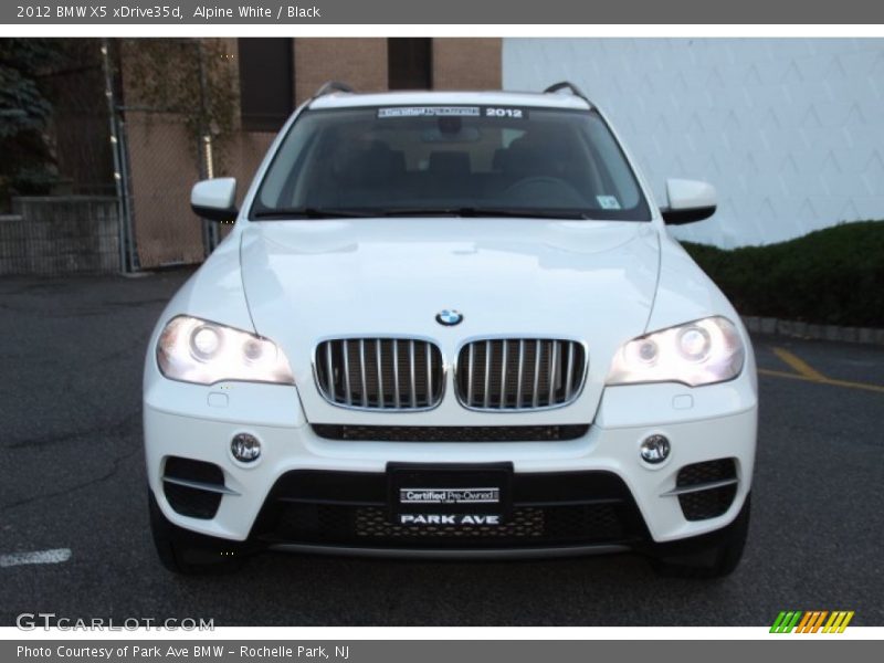 Alpine White / Black 2012 BMW X5 xDrive35d