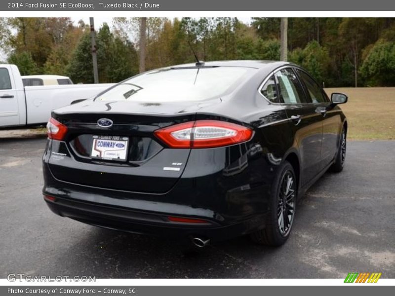 Tuxedo Black / Dune 2014 Ford Fusion SE EcoBoost