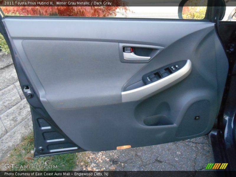 Winter Gray Metallic / Dark Gray 2011 Toyota Prius Hybrid III