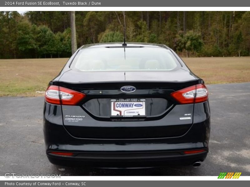 Tuxedo Black / Dune 2014 Ford Fusion SE EcoBoost
