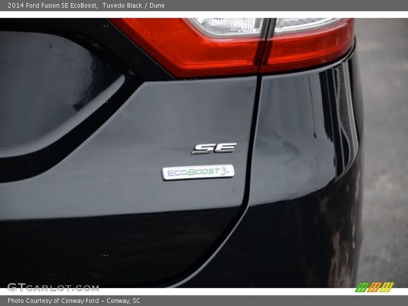 Tuxedo Black / Dune 2014 Ford Fusion SE EcoBoost