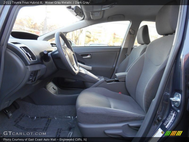 Winter Gray Metallic / Dark Gray 2011 Toyota Prius Hybrid III