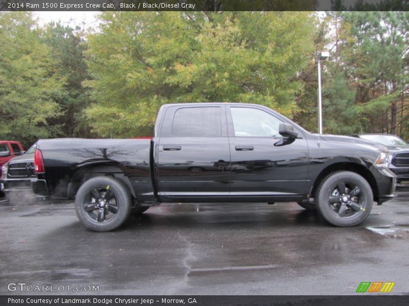Black / Black/Diesel Gray 2014 Ram 1500 Express Crew Cab