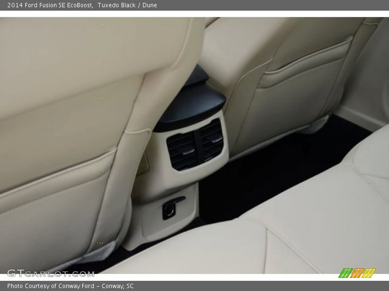Tuxedo Black / Dune 2014 Ford Fusion SE EcoBoost