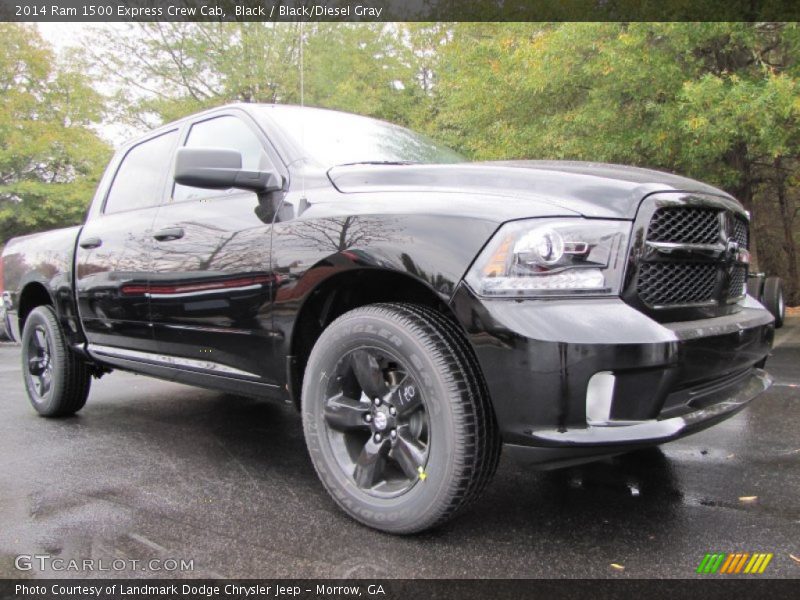 Black / Black/Diesel Gray 2014 Ram 1500 Express Crew Cab