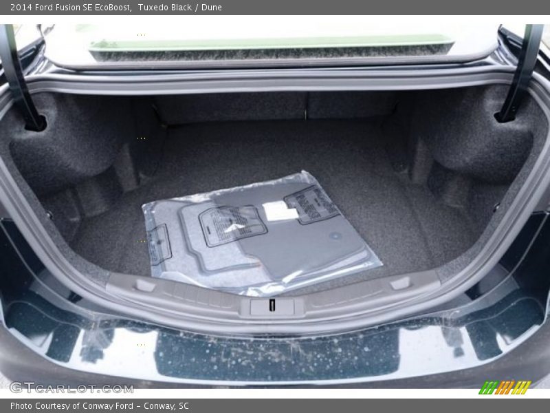 Tuxedo Black / Dune 2014 Ford Fusion SE EcoBoost