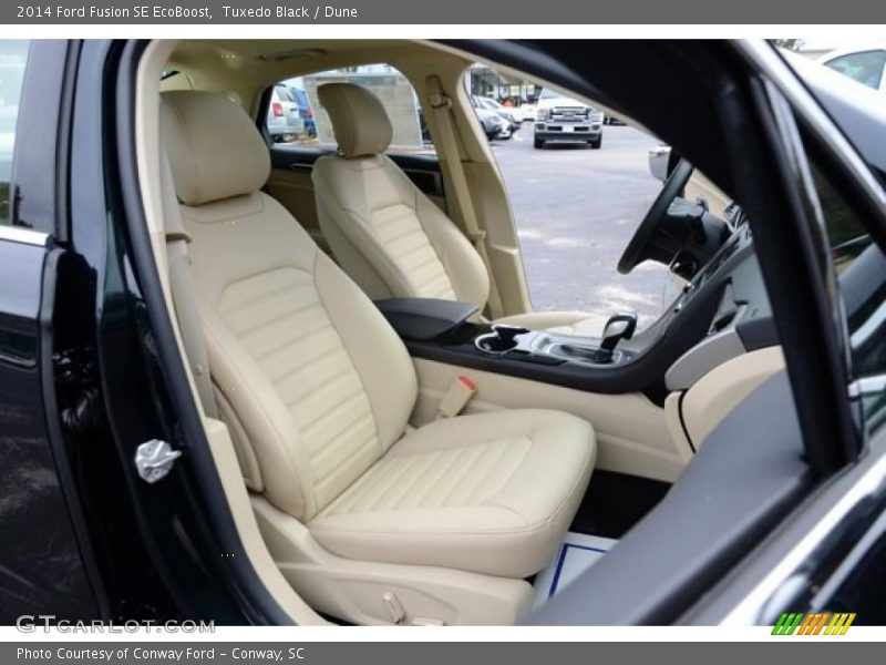 Tuxedo Black / Dune 2014 Ford Fusion SE EcoBoost