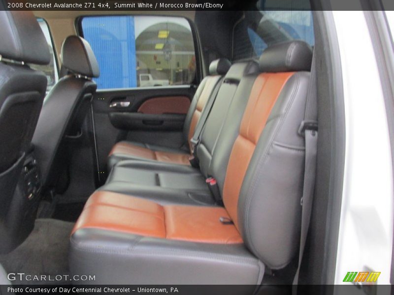 Rear Seat of 2008 Avalanche Z71 4x4