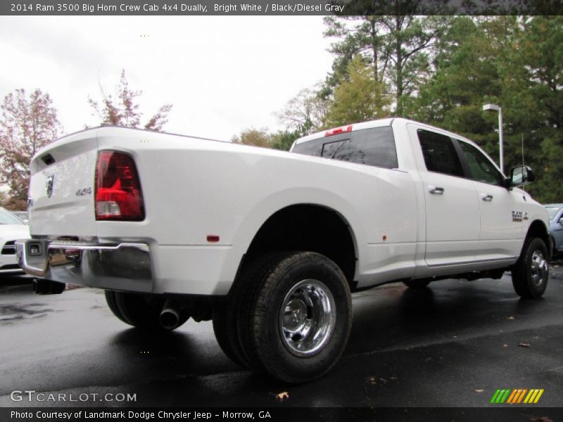 Bright White / Black/Diesel Gray 2014 Ram 3500 Big Horn Crew Cab 4x4 Dually