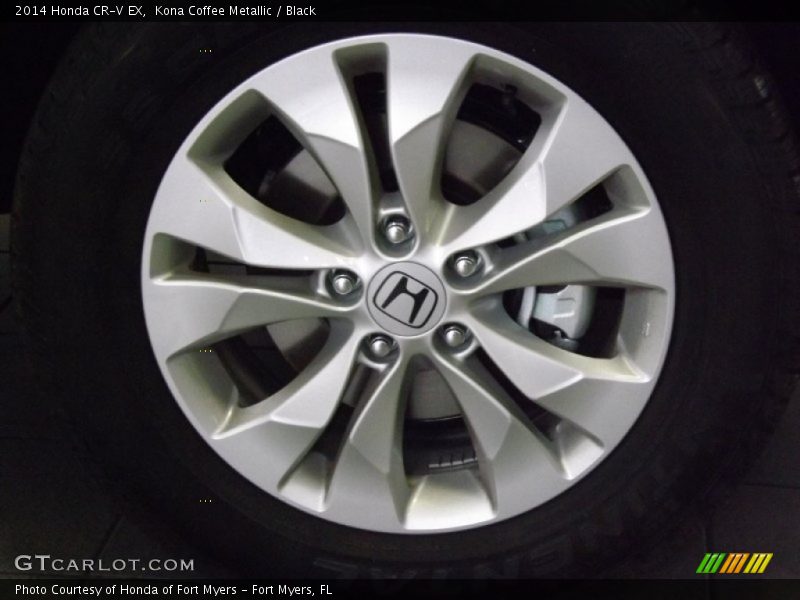 Kona Coffee Metallic / Black 2014 Honda CR-V EX