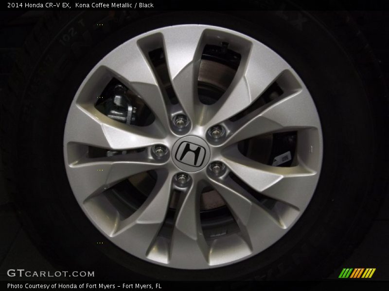 Kona Coffee Metallic / Black 2014 Honda CR-V EX