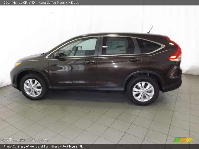 Kona Coffee Metallic / Black 2014 Honda CR-V EX