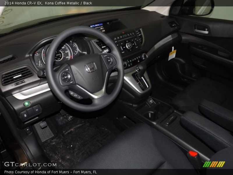 Kona Coffee Metallic / Black 2014 Honda CR-V EX