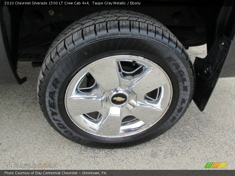 Taupe Gray Metallic / Ebony 2010 Chevrolet Silverado 1500 LT Crew Cab 4x4