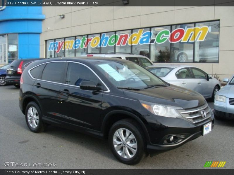 Crystal Black Pearl / Black 2012 Honda CR-V EX 4WD