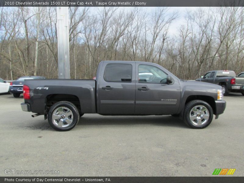 Taupe Gray Metallic / Ebony 2010 Chevrolet Silverado 1500 LT Crew Cab 4x4