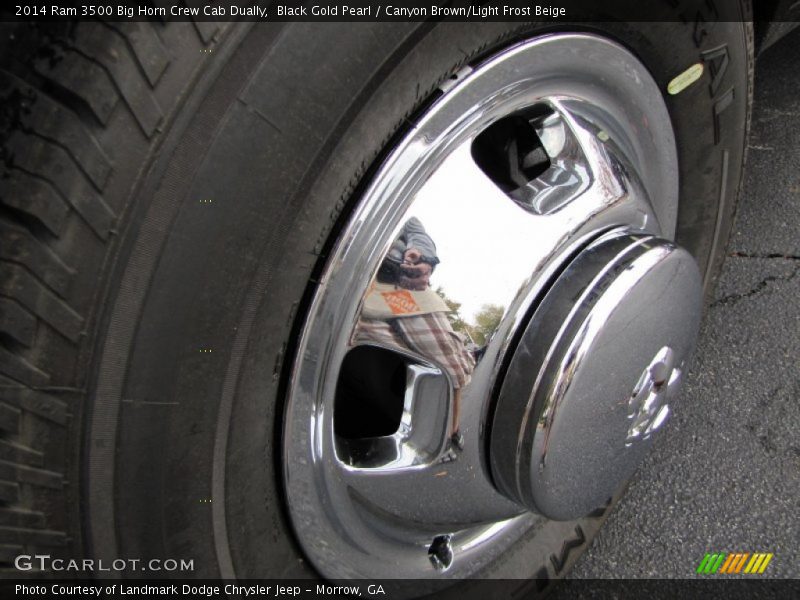 Black Gold Pearl / Canyon Brown/Light Frost Beige 2014 Ram 3500 Big Horn Crew Cab Dually