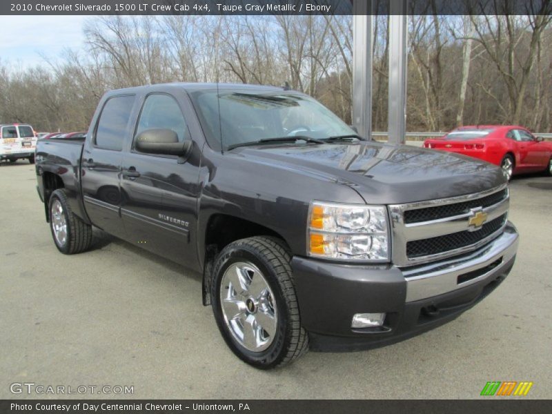 Taupe Gray Metallic / Ebony 2010 Chevrolet Silverado 1500 LT Crew Cab 4x4
