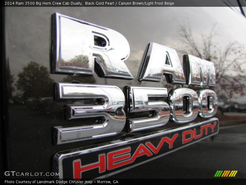 Black Gold Pearl / Canyon Brown/Light Frost Beige 2014 Ram 3500 Big Horn Crew Cab Dually