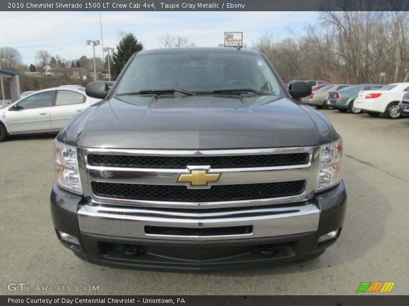 Taupe Gray Metallic / Ebony 2010 Chevrolet Silverado 1500 LT Crew Cab 4x4