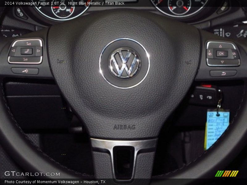 Night Blue Metallic / Titan Black 2014 Volkswagen Passat 1.8T SE