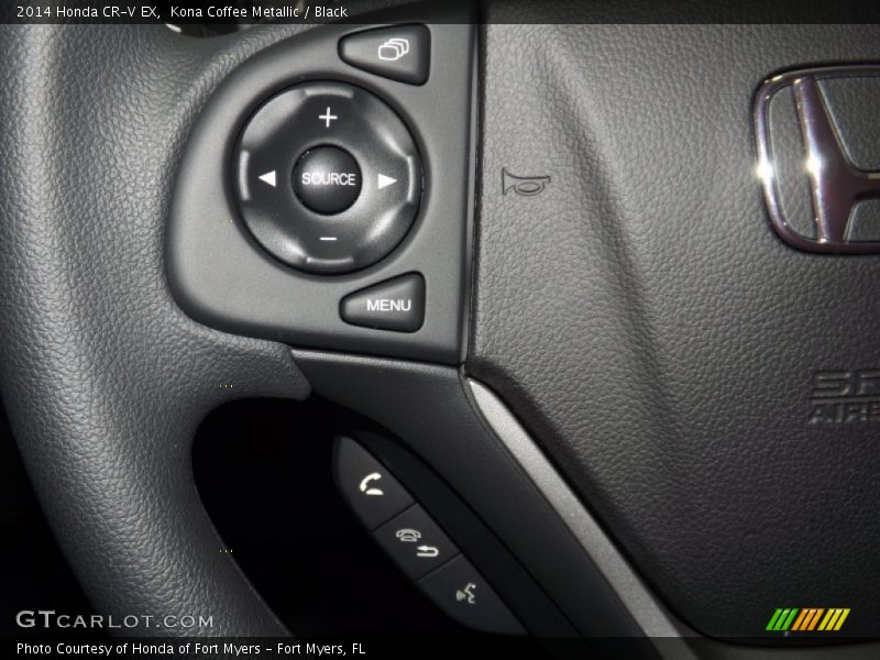Kona Coffee Metallic / Black 2014 Honda CR-V EX