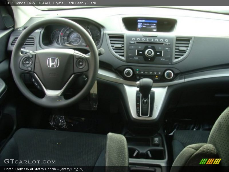 Crystal Black Pearl / Black 2012 Honda CR-V EX 4WD