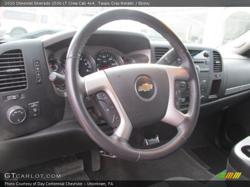 Taupe Gray Metallic / Ebony 2010 Chevrolet Silverado 1500 LT Crew Cab 4x4