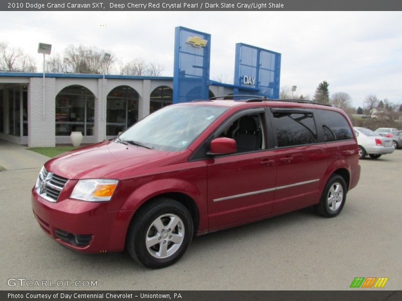 Deep Cherry Red Crystal Pearl / Dark Slate Gray/Light Shale 2010 Dodge Grand Caravan SXT