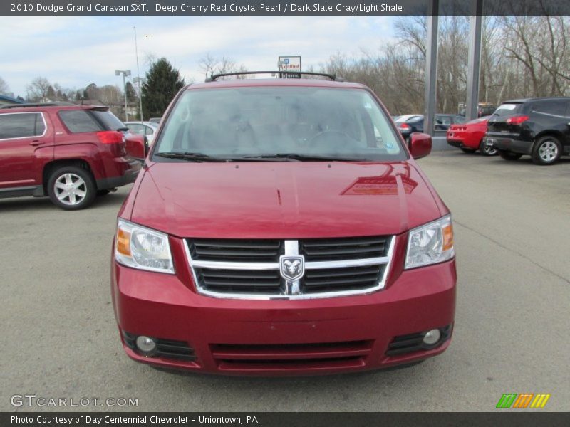 Deep Cherry Red Crystal Pearl / Dark Slate Gray/Light Shale 2010 Dodge Grand Caravan SXT