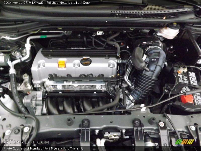 Polished Metal Metallic / Gray 2014 Honda CR-V LX AWD