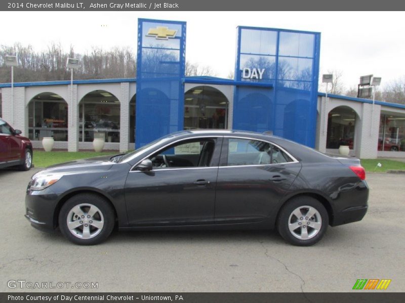 Ashen Gray Metallic / Jet Black 2014 Chevrolet Malibu LT