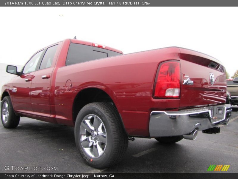 Deep Cherry Red Crystal Pearl / Black/Diesel Gray 2014 Ram 1500 SLT Quad Cab
