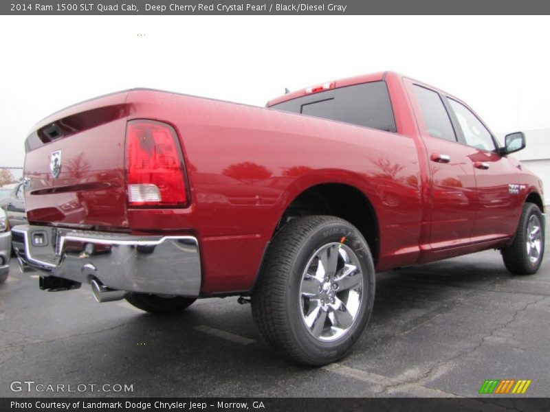 Deep Cherry Red Crystal Pearl / Black/Diesel Gray 2014 Ram 1500 SLT Quad Cab