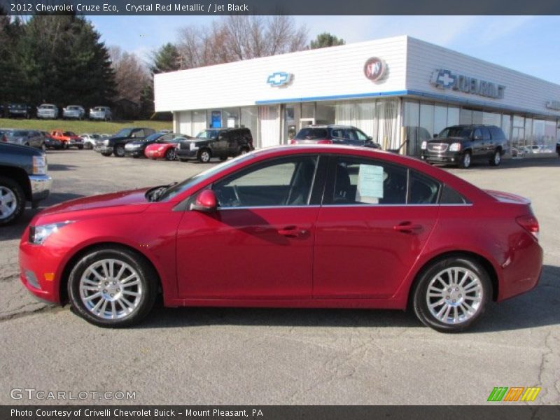 Crystal Red Metallic / Jet Black 2012 Chevrolet Cruze Eco