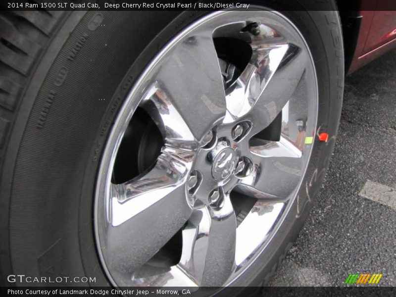 Deep Cherry Red Crystal Pearl / Black/Diesel Gray 2014 Ram 1500 SLT Quad Cab
